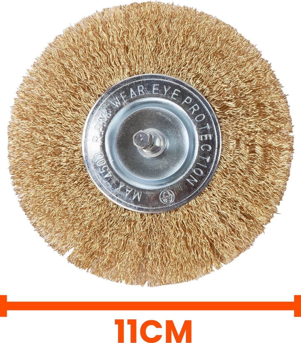 Kibani Elektrische Onkruidborstel 400W - Inclusief 2 Borstels - 11cm Diameter - Voegenreiniger - Stalen En Nylon Borstel - Voegenborstel - Onkruidverwijderaar - Onkruidverdelger - Voegborstel - Image 9