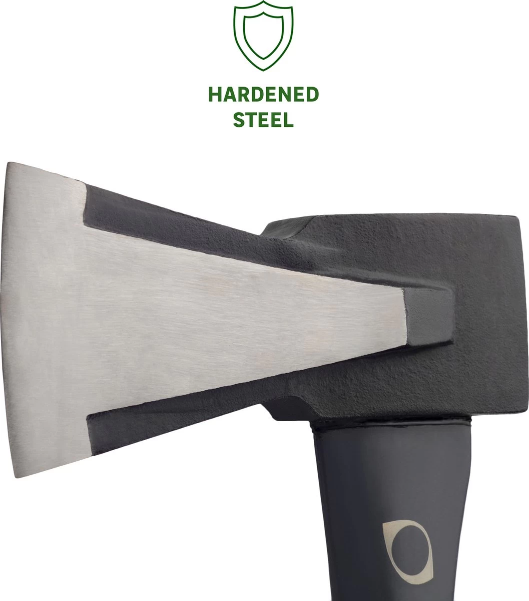 GEOLIA - Bijl - Bijl - Staal - Glasvezelsteel - 3kg Met Een Stalen Kop Van 2,5 Kg - Bijlen - Grote Bijl - Kloofhamer - Kloofbijl - Kloofbijl - Image 4