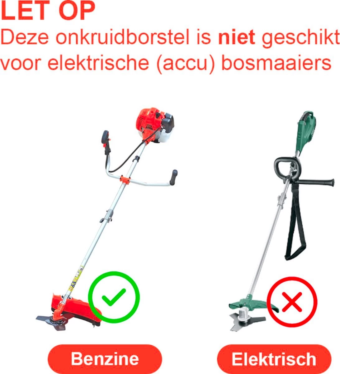 Merkloos Onkruidborstel Voor Bosmaaier | 200mm 20 Cm Staalborstel Nieuw | Universele Onkruidborstel 200 Mm - Onkruidverwijderaar - Voegenborstel - Grastrimmer - Image 8