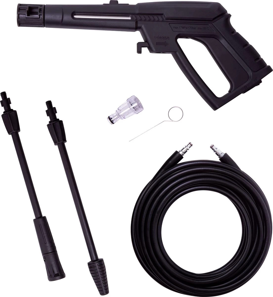 VONROC Hogedrukreiniger V18-1 1800W – 140 Bar – 420 L/h – Incl. 8m Slang, Reinigingsmiddelen Tank En Meer - Image 6