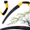 Tuin Handzaag - Takkenzaag - 17 Cm - Geel / Zwart - 350 Mm - Dubbel Gekarteld - Rubberen Handvat - Snoeizaag - Boomzaag - Houtzaag - Handzaag - Tuinieren