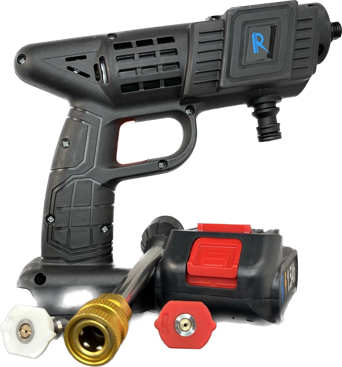 Hogedrukreinger Op Accu - Inclusief Opbergkoffer - Foam Gun - Foam Sprayer - Schuimpistool - Schuimsproeier - Hogedruk Pistool - Inclusief Accesoires - Image 6