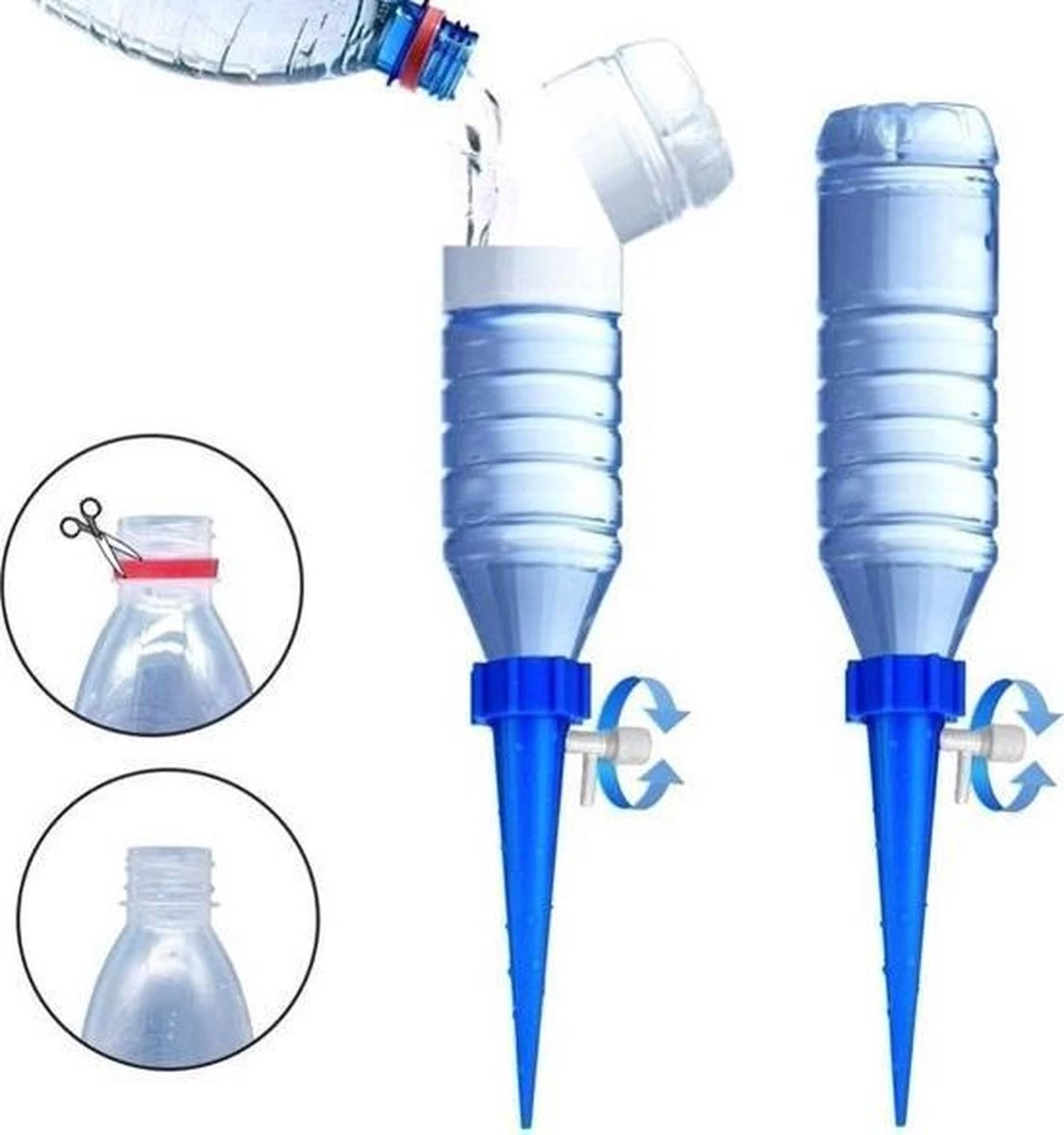 Plant Bewateringssysteem - 12 Stuks - Bewateringsyteem - Watergeefsysteem - Plantenbol - Automatische Gieter - Water Druppelaar - Druppelsysteem - Bewateringssysteem - Druppel Systeem - Water Geef Systeem - Plantenbol - Image 3