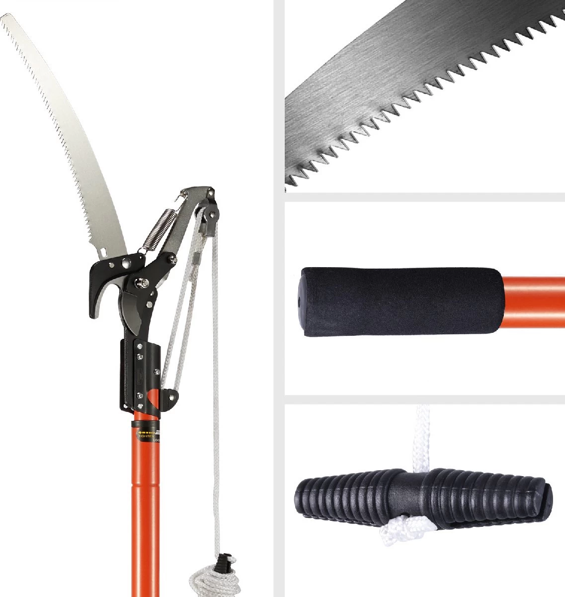 Gardebruk Takkenzaag Telescopisch - 2in1 Zaag & Snoeischaar - Oranje - Image 10