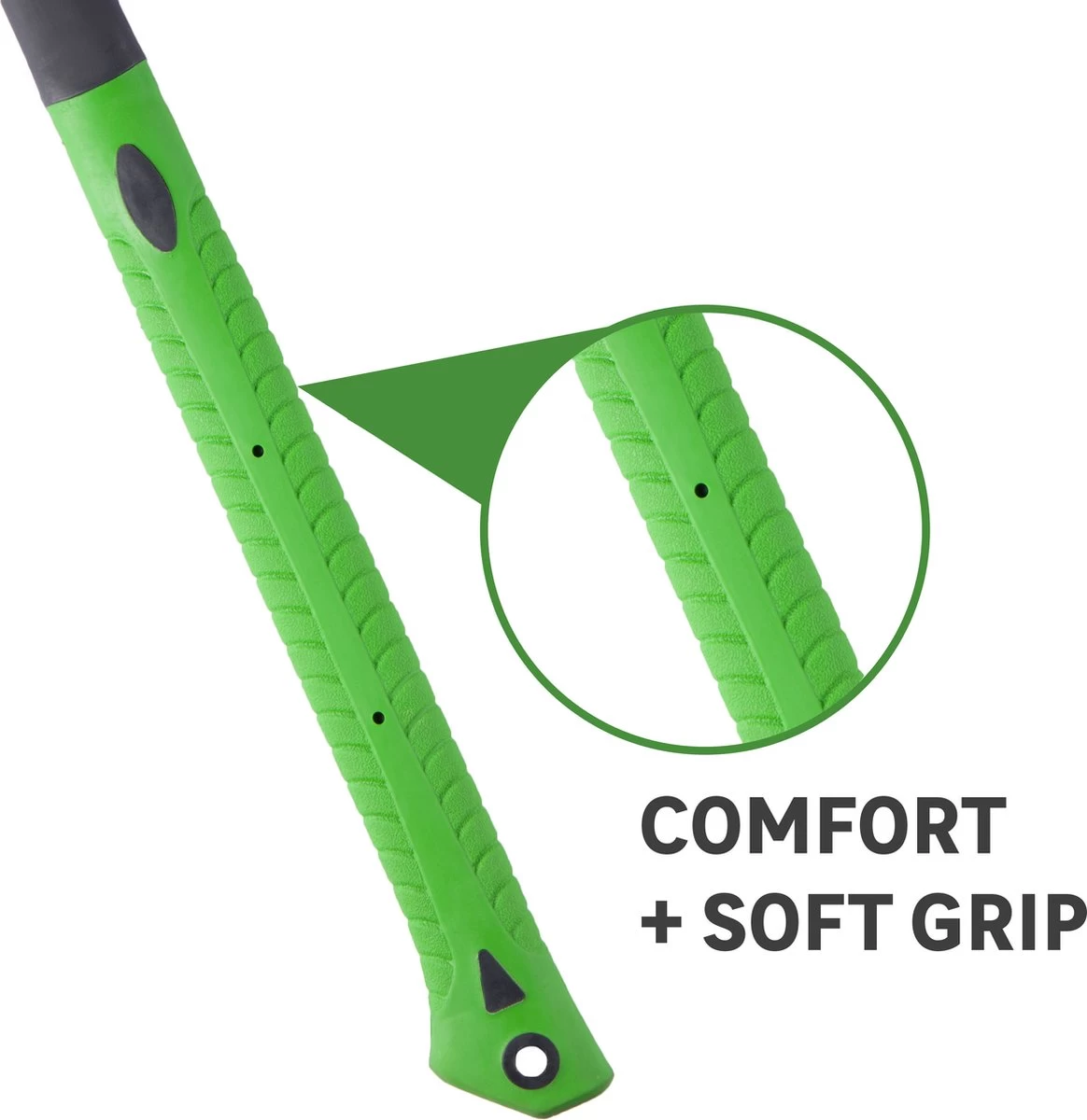 GEOLIA - Bijl - Bijl - Staal - Glasvezelsteel - 3kg Met Een Stalen Kop Van 2,5 Kg - Bijlen - Grote Bijl - Kloofhamer - Kloofbijl - Kloofbijl - Image 3