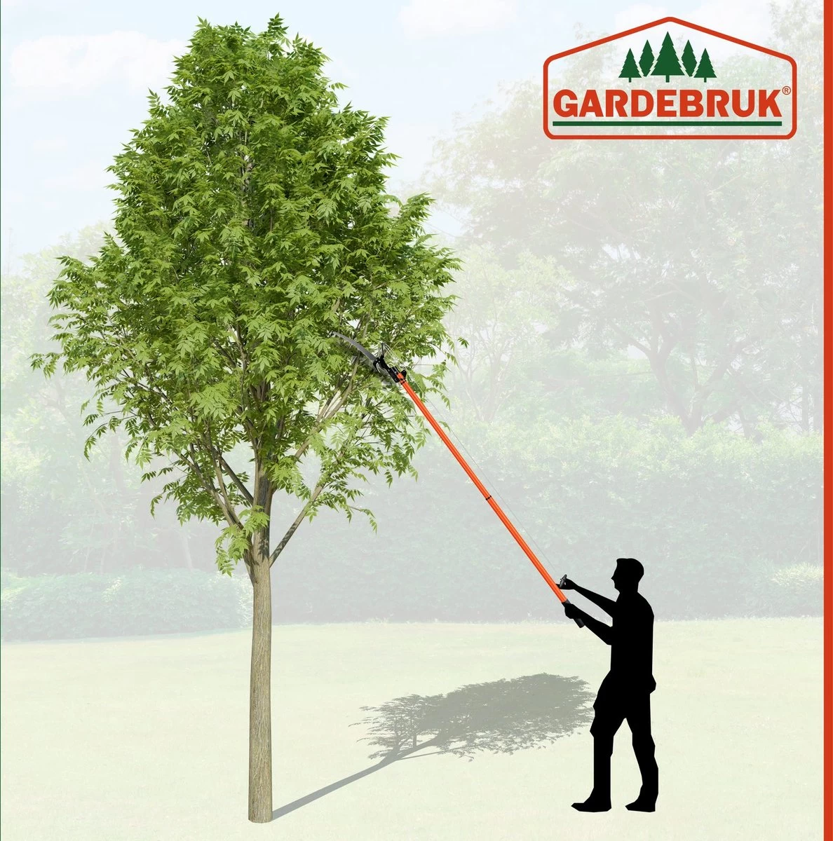 Gardebruk Takkenzaag Telescopisch - 2in1 Zaag & Snoeischaar - Oranje - Image 12