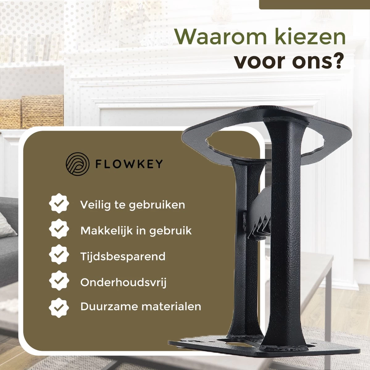 Flowkey® Houtklover XL - Houtsplijter Bijl - Houtkliever Kloofwig Gietijzer - Voor Hout & Aanmaakhout - Inclusief Gratis Hamer - Image 8