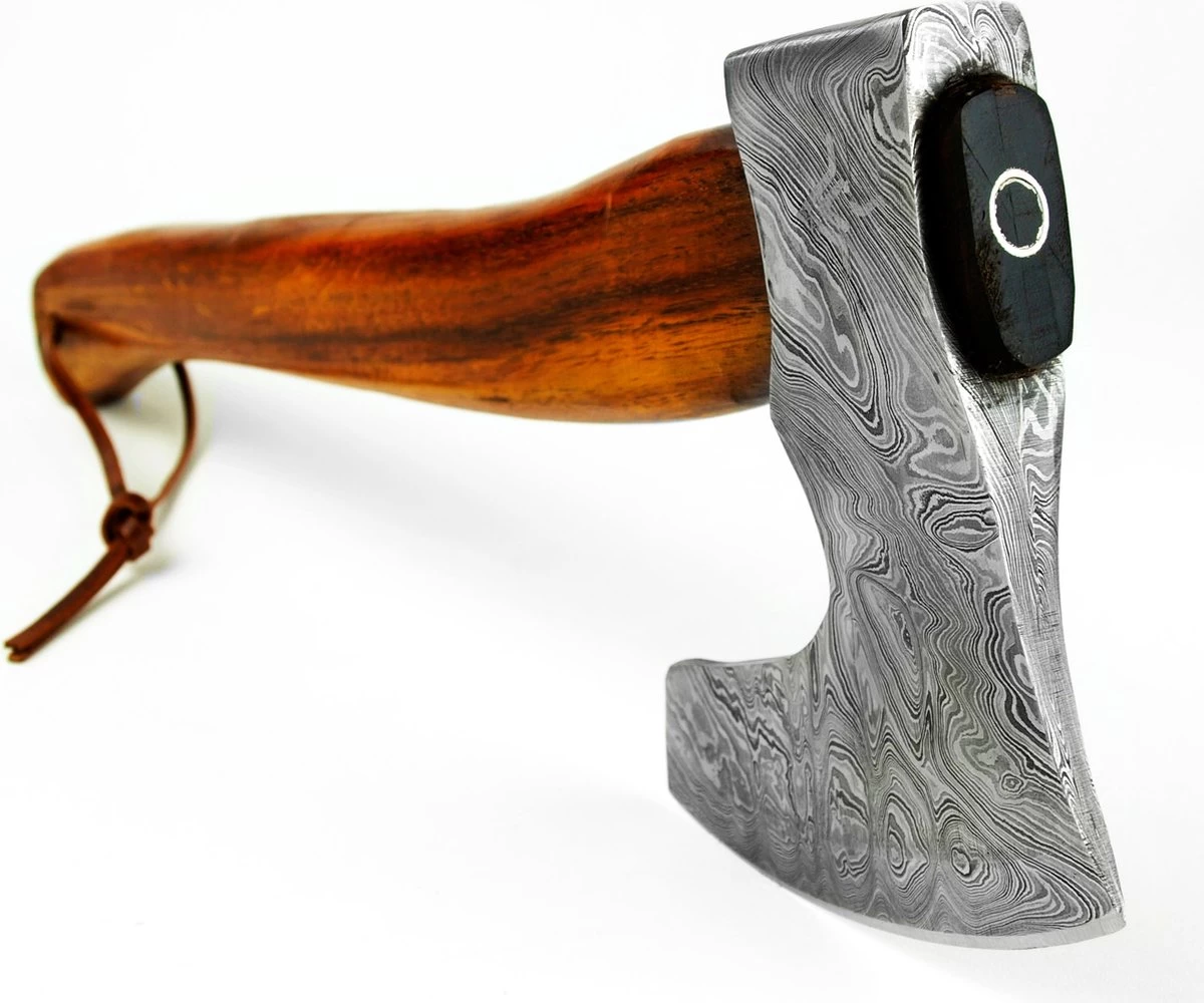 Luxe Damast Viking Hakbijl Vidar Medium Splijtbijl Outdoor Houtbijl Handbijl Kampeerbijl Tuinbijl - Image 6