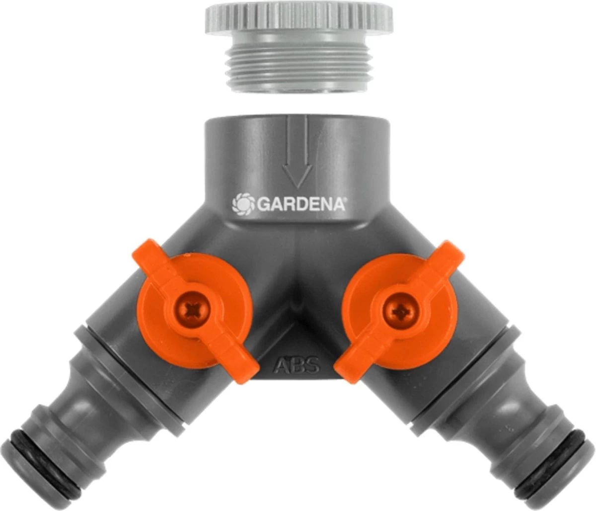 GARDENA 2-weg Ventiel 26,5 Mm (G 3/4"), 21 Mm (G 1/2")