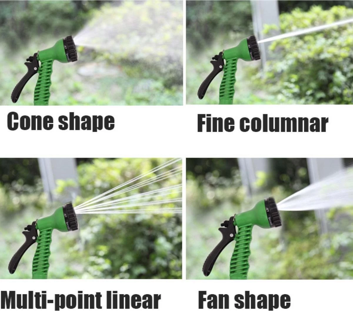 Merkloos Tuinslang - Tuinslag Flexibel - Tuinslag Flexibel 15M -15 Meter - Tuinslangen - Uitrekbaar - Met Koppelstuk - 7 In 1 Sproeikop - Image 3