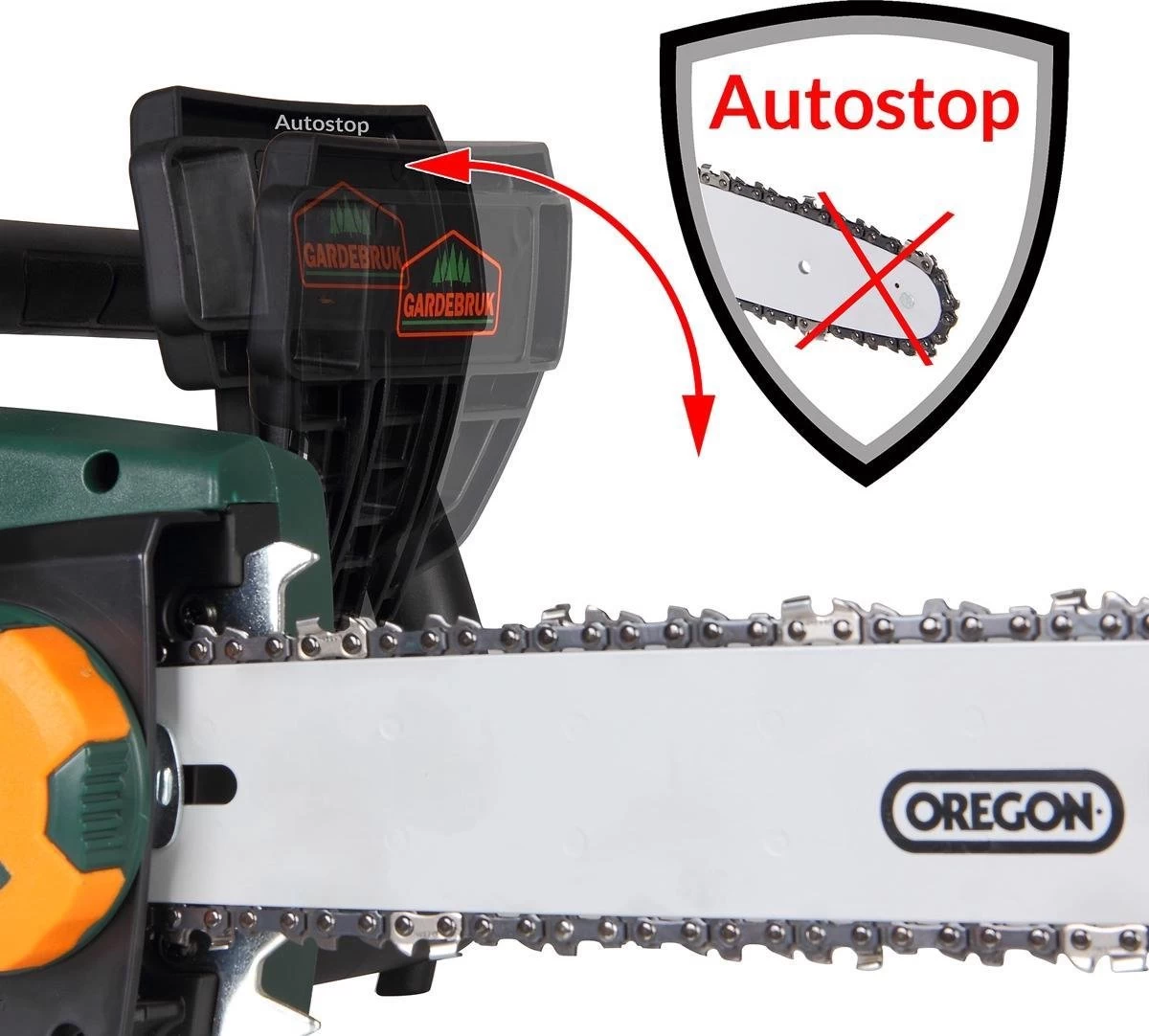 Merkloos Gardebruk Elektrische Kettingzaag 2800 Watt - 46cm Snijlengte - Image 3
