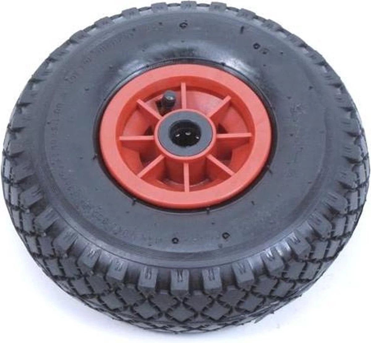 Benson Bolderkarwiel Steekwagenwiel Met Luchtband 3.00-4 | Asgatdiameter 20mm Rollager | Hoogte Wiel 26cm - Image 5