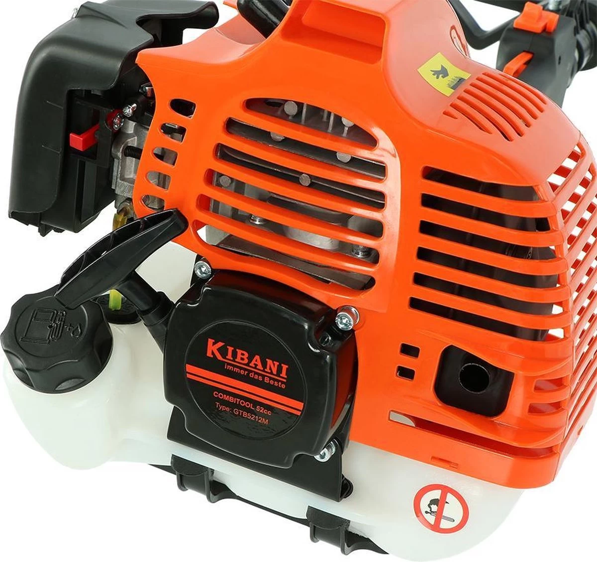 Kibani 6-in-1 Multitool - 52 Cc / 1.9 PK 2-takt Benzine Motor - Heggenschaar, Kettingzaag, Grastrimmer, Maaidraad 100M, Onkruidborstel, Zaagblad, Maaidraad 100 M & Bosmaaier - Image 14