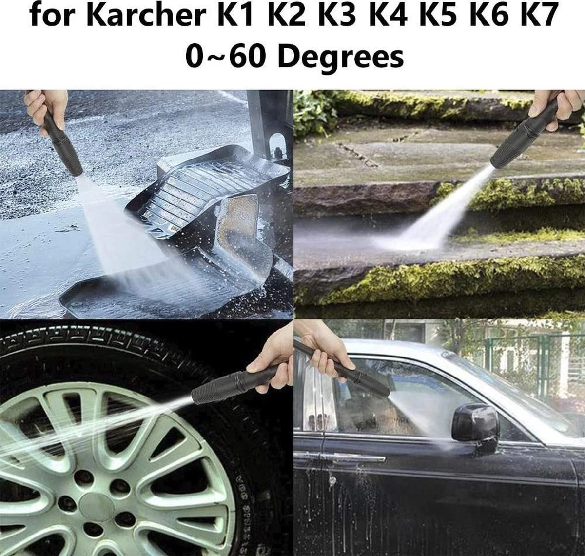 Merkloos 140 Bar Hogedrukspuitlans - Hogedrukreiniger Kärcher-opzetstuk - Verstelbare Sproeikop Voor Karcher Hogedrukreiniger - Accessoire Voor Karcher K1 K2 K3 K4 K5 K6 K7 - Image 8