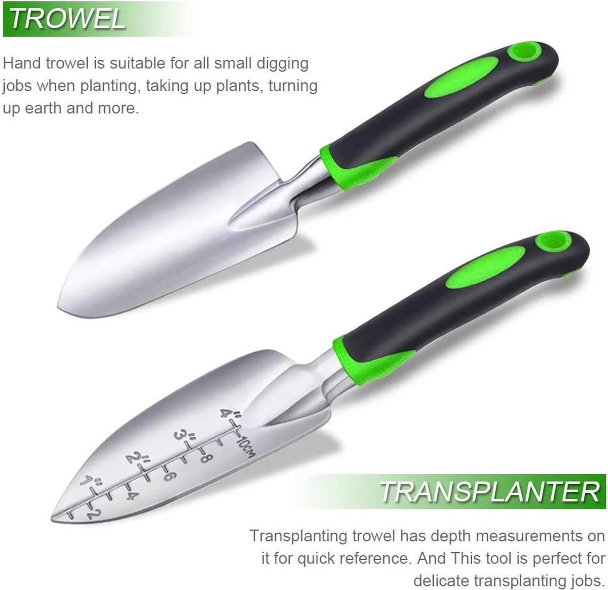Tuinierset 51 Delig Met Gereedschapsmand - Inclusief Tuinschaar, Handschep, Handhark, Plantenspuit, Haakvormige Voegenkrabber, Bloemenschepje, Bloemenschaar, Grasschaar En Heggenschaar - Afbeelding 2