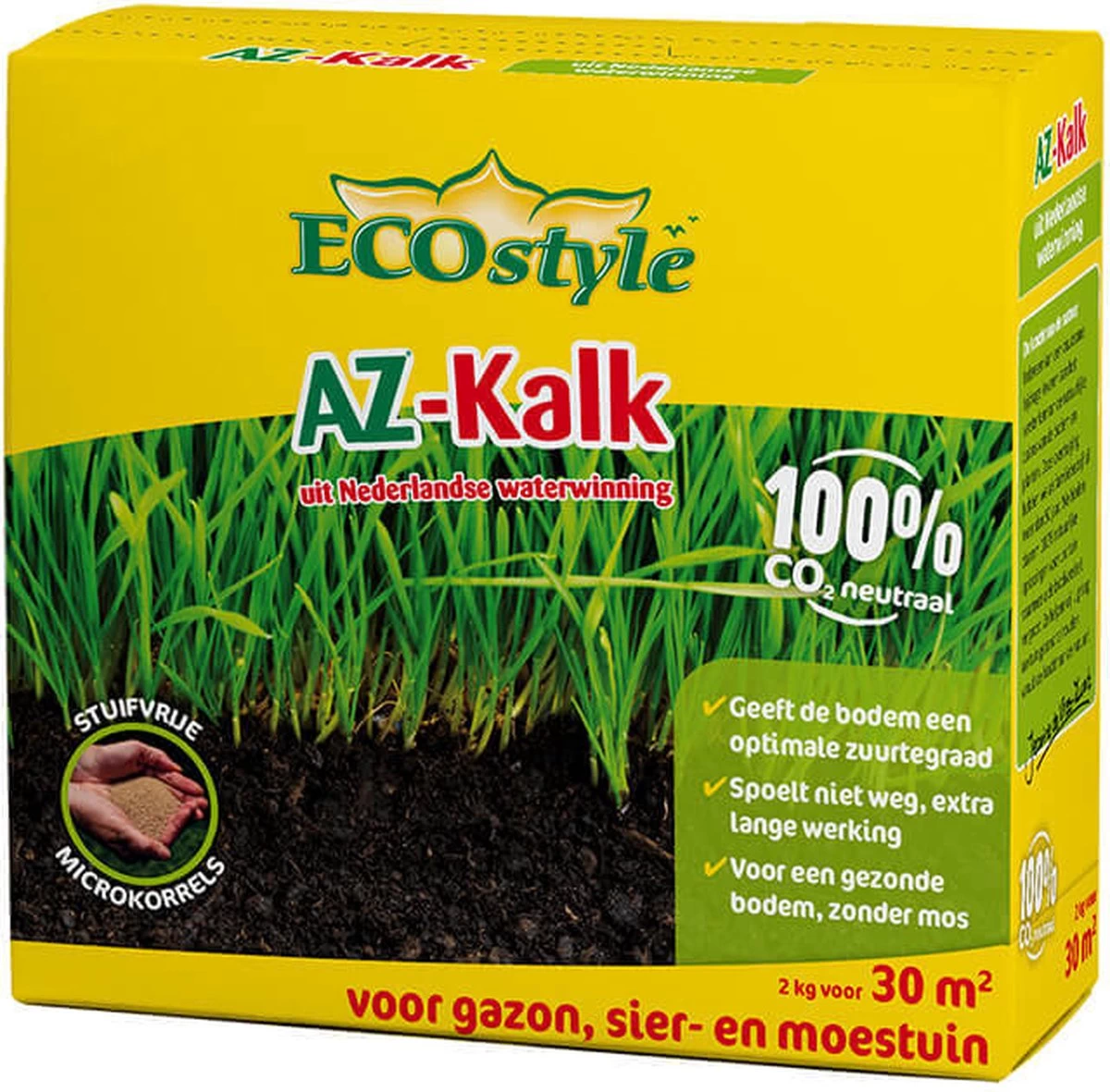 ECOstyle AZ Kalk Micro Korrel – Voor Gazon, Sier- En Moestuin - Corrigeert Zuurgraad Direct En Langdurig - Werkt Tegen Mos - CO2-Neutraal – 135 M² - 10 KG - Image 7