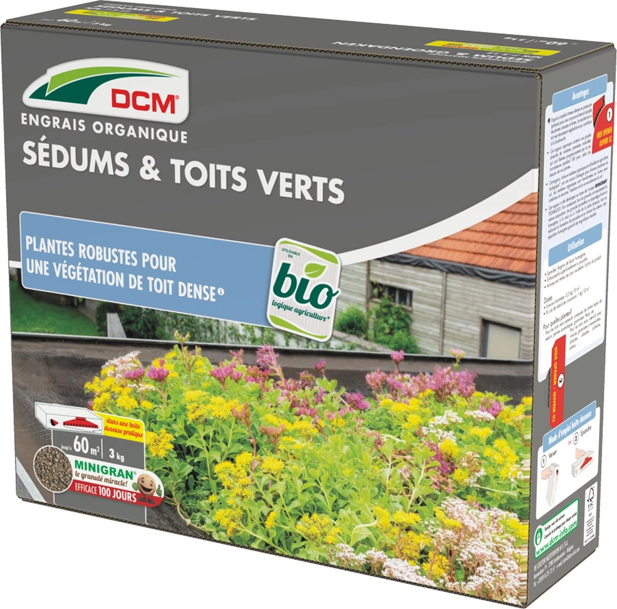 DCM Meststof Sedum & Groendaken - 3kg - Tuinplanten Voeding - Image 2