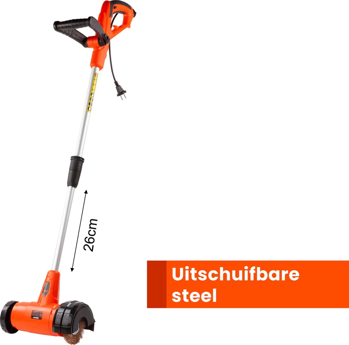 Kibani Elektrische Onkruidborstel 400W - Inclusief 2 Borstels - 11cm Diameter - Voegenreiniger - Stalen En Nylon Borstel - Voegenborstel - Onkruidverwijderaar - Onkruidverdelger - Voegborstel - Image 7