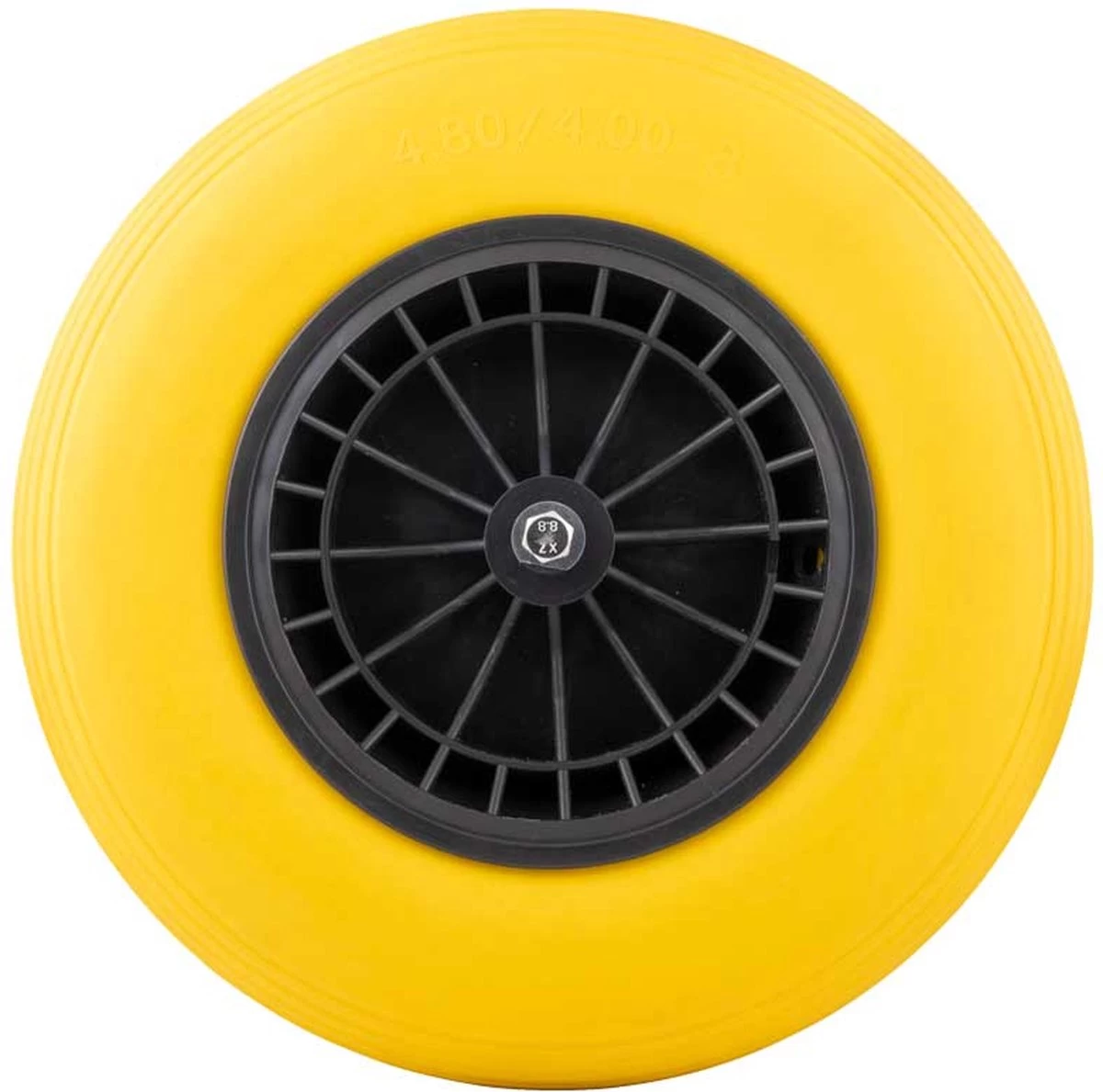 GARDENGEAR Kruiwagenwiel 4.00-8 Pu Plastic Geel - Image 3