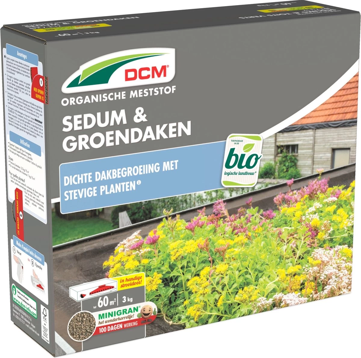 DCM Meststof Sedum & Groendaken - 3kg - Tuinplanten Voeding