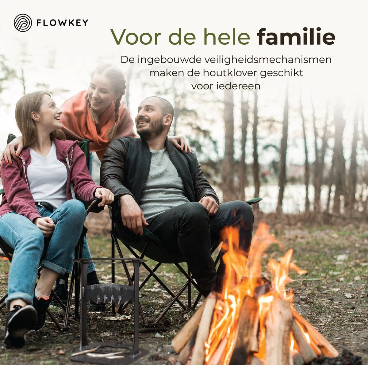 Flowkey® Houtklover XL - Houtsplijter Bijl - Houtkliever Kloofwig Gietijzer - Voor Hout & Aanmaakhout - Inclusief Gratis Hamer - Image 5