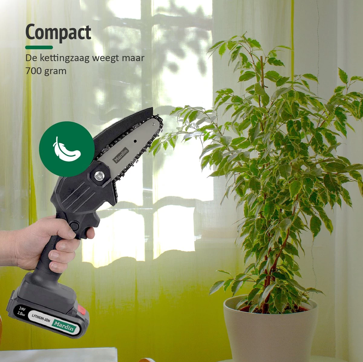 Mardin Mini Kettingzaag Accessoires Set - Snoeizaag - Kettingzaag - Kettingzaag Electrisch - 2x Ketting Plus X2 Zaagblad - Image 3