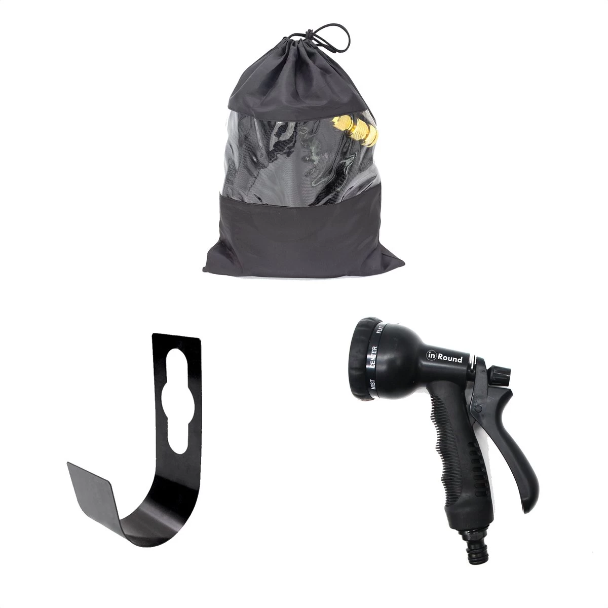 In Round Flexibele Tuinslang – 22,5 Meter – Sproeikop, Tuinslanghouder - Image 8