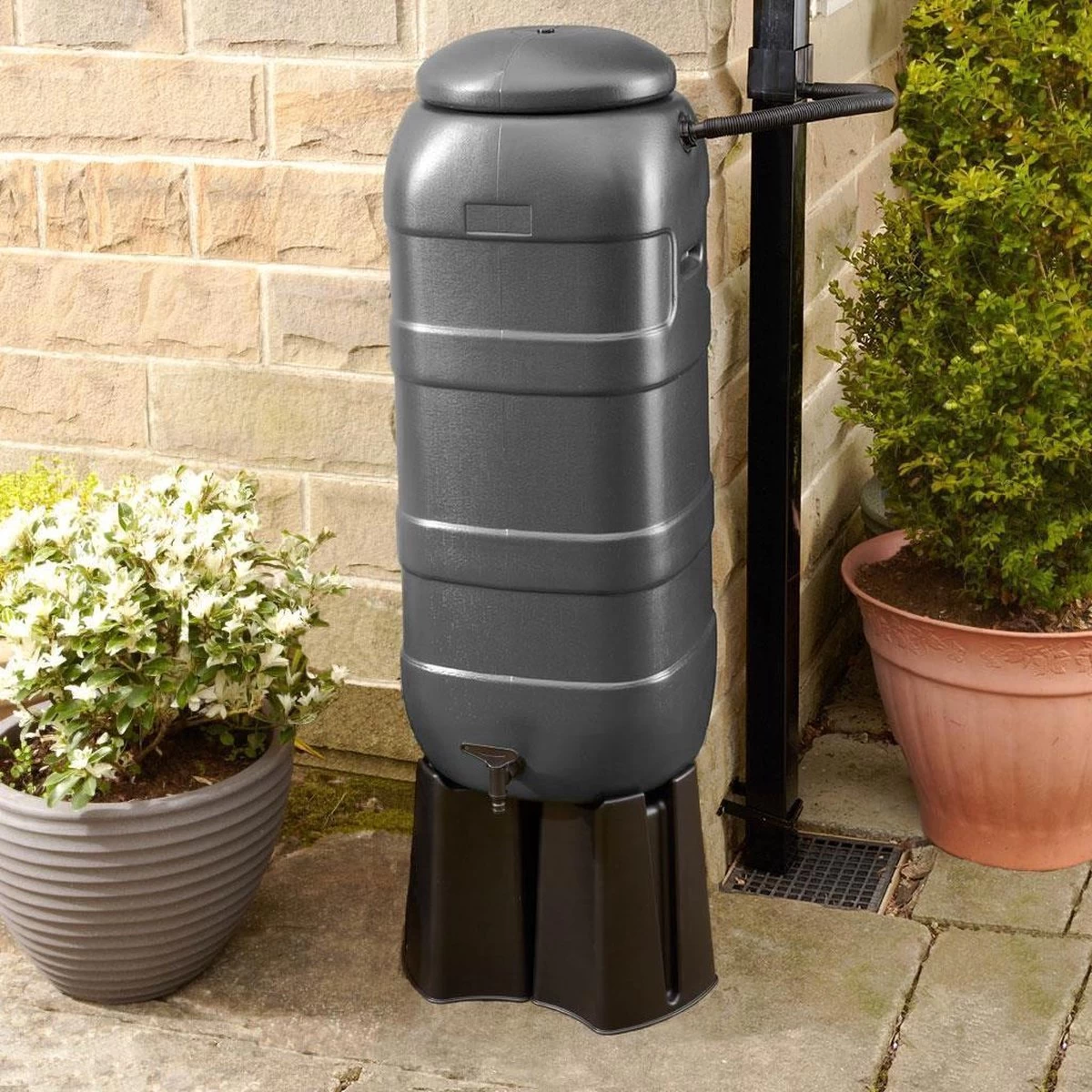 Harcostar Rainsaver Regenton 100 Liter | Plastic Regenwaterton Antraciet - Image 4