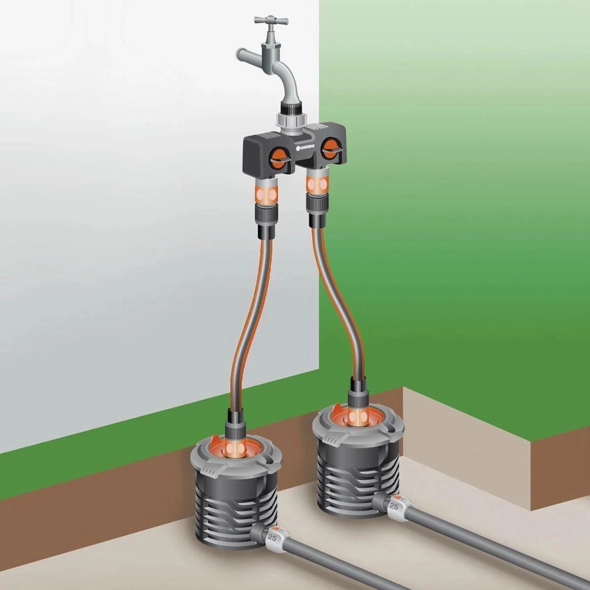 GARDENA - Waterverdeler - Slangkoppeling - 26.5 Mm - Image 8