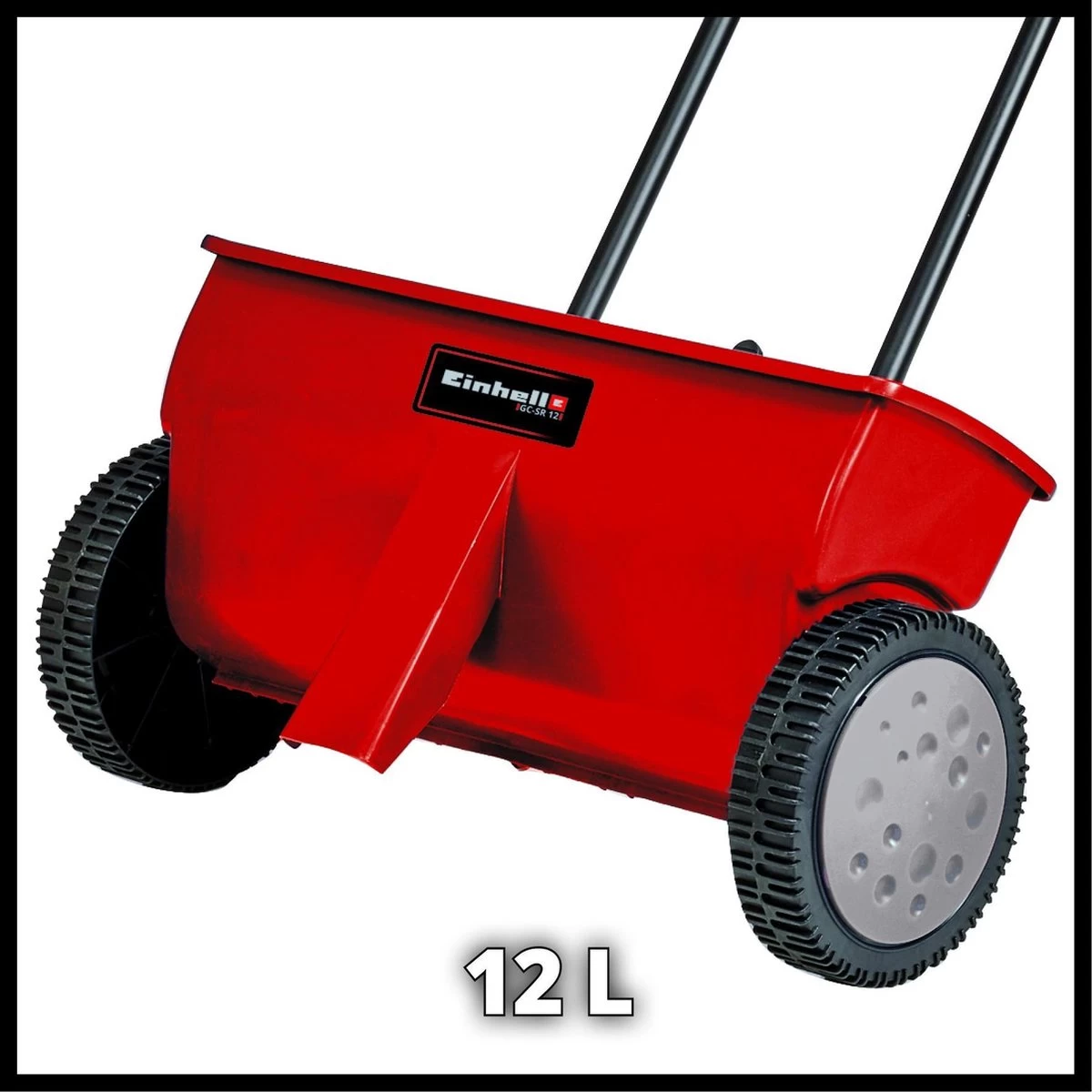 Einhell Strooiwagen GC-SR 12 (12 L - 45 Cm Strooibreedte - Dubbele Duwstang - Kliksluiting Aan Beide Zijden - Verstelhendel - Corrosiebestendige Rol - Behuizing Van Breukvast Kunststof) - Image 2