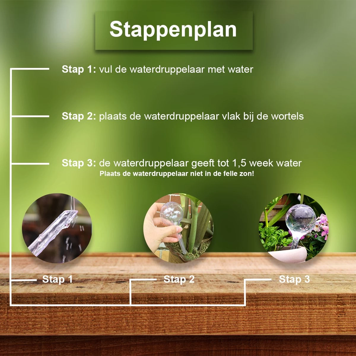 Waterdruppelaar Set Van 12 Stuks - Waterdruppelaar Voor Planten - Watergeefsysteem - Waterbol Irrigatiesysteem - Automatisch Druppelsysteem Voor Kamerplanten & Tuin - Watergever - Transparant - 15cm - Image 7