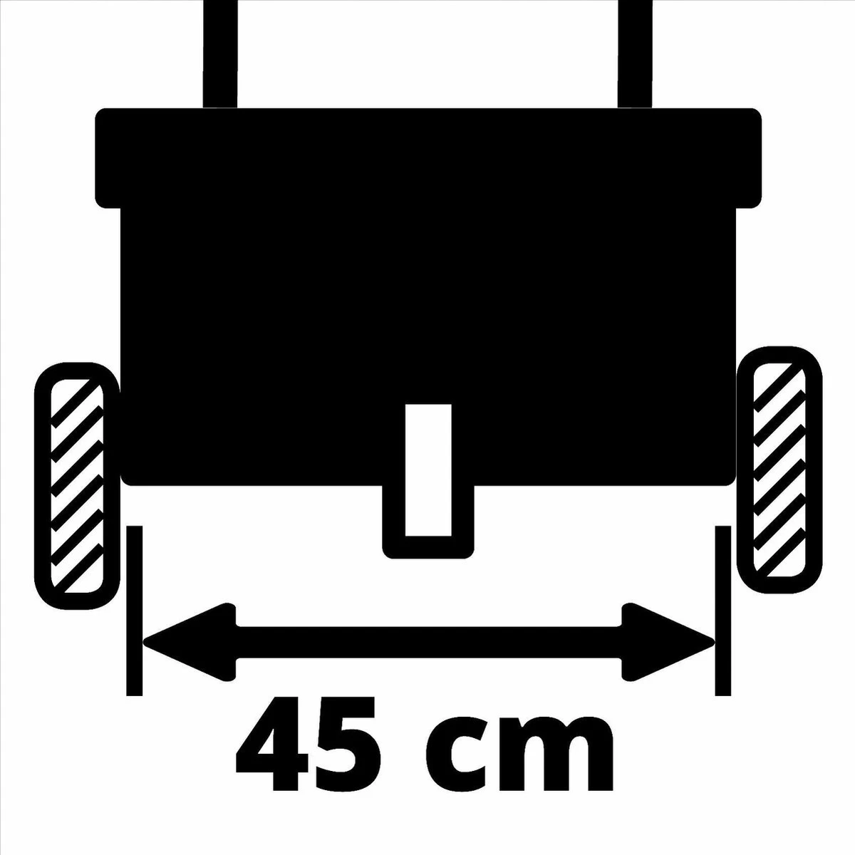 Einhell Strooiwagen GC-SR 12 (12 L - 45 Cm Strooibreedte - Dubbele Duwstang - Kliksluiting Aan Beide Zijden - Verstelhendel - Corrosiebestendige Rol - Behuizing Van Breukvast Kunststof) - Image 7