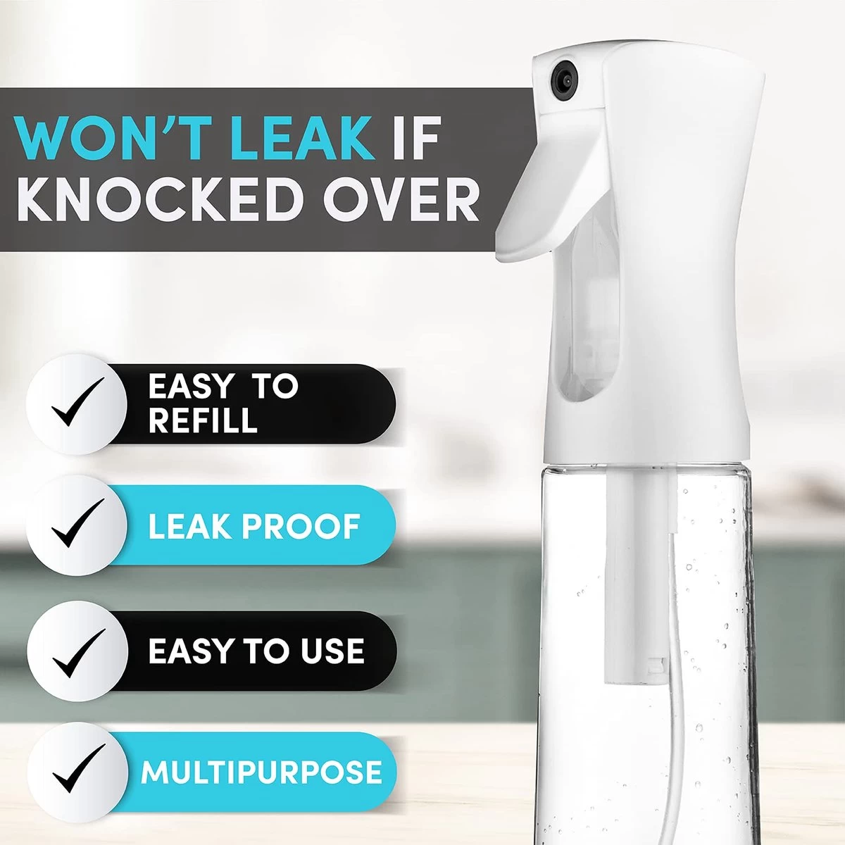 Allsa Mist Verstuiver - Mist Sprayer - Planten Spuit - Continuous Spray - Zwart - Image 2