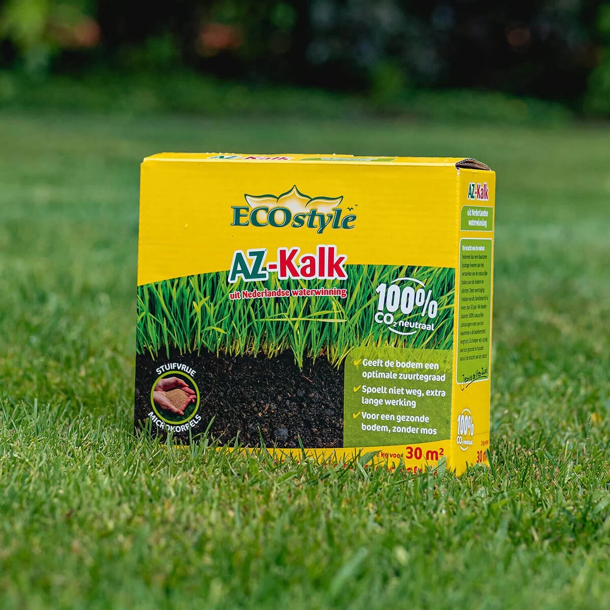 ECOstyle AZ Kalk Micro Korrel – Voor Gazon, Sier- En Moestuin - Corrigeert Zuurgraad Direct En Langdurig - Werkt Tegen Mos - CO2-Neutraal – 135 M² - 10 KG - Image 4