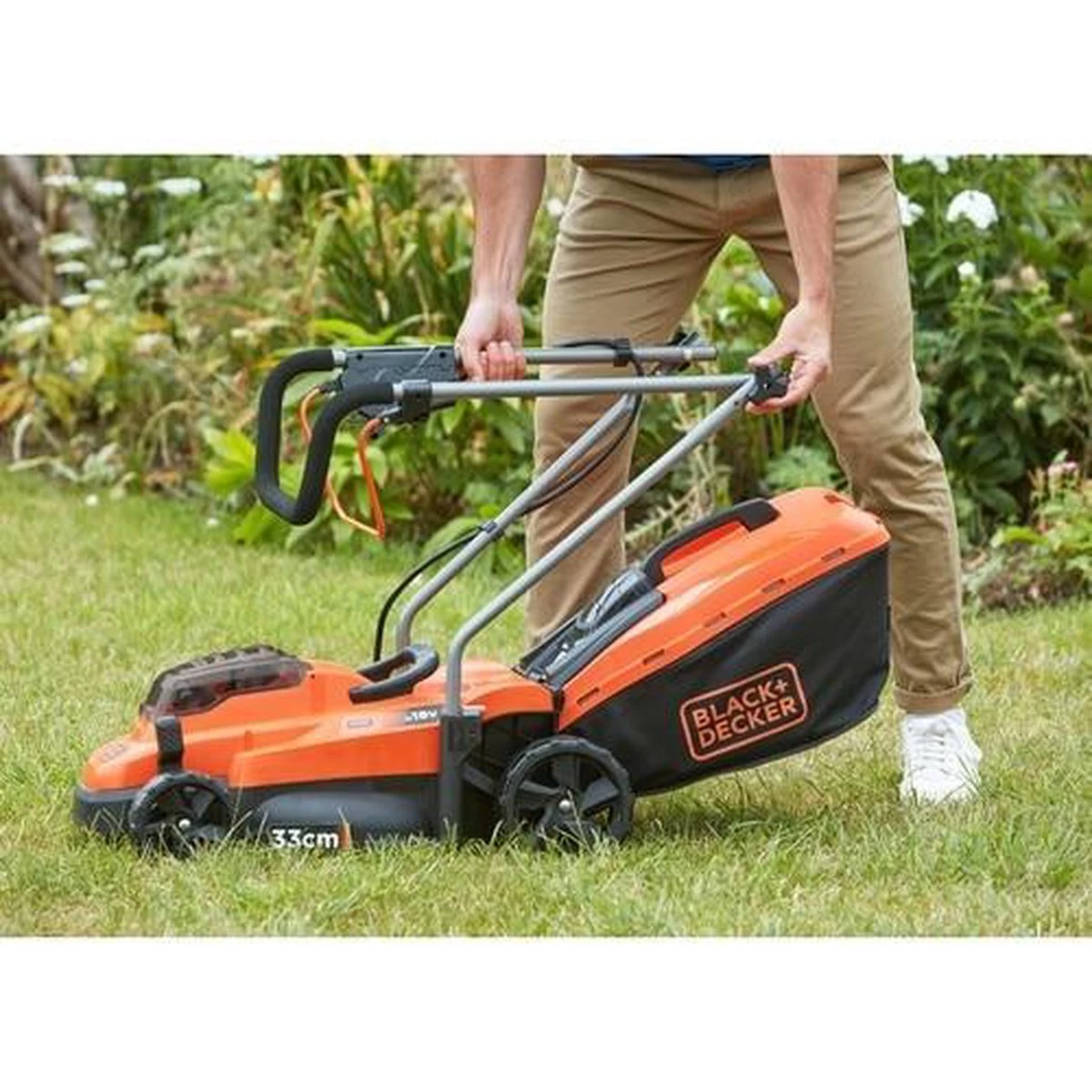 Black & Decker BLACK+DECKER BCMW3318N-XJ Grasmaaier - 18V - 33cm - Excl. Accu & Lader - Image 8