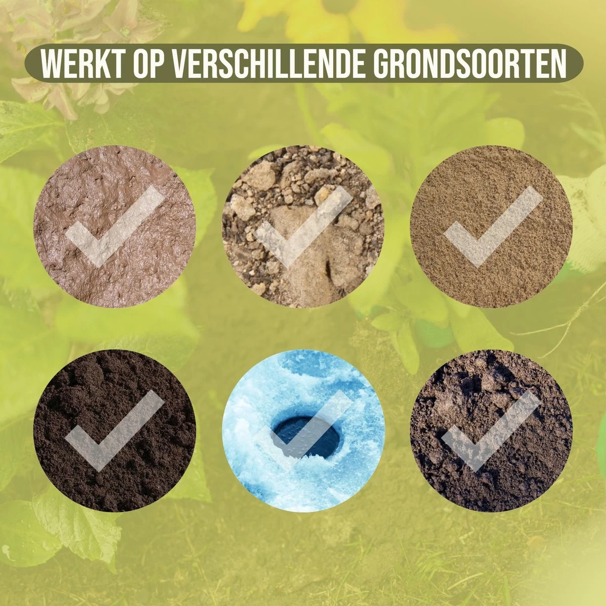 Merkloos Grondboor Voor Planten - 25 CM - Palenboor - Moestuin - Bollenplanter - Zwart - Image 3