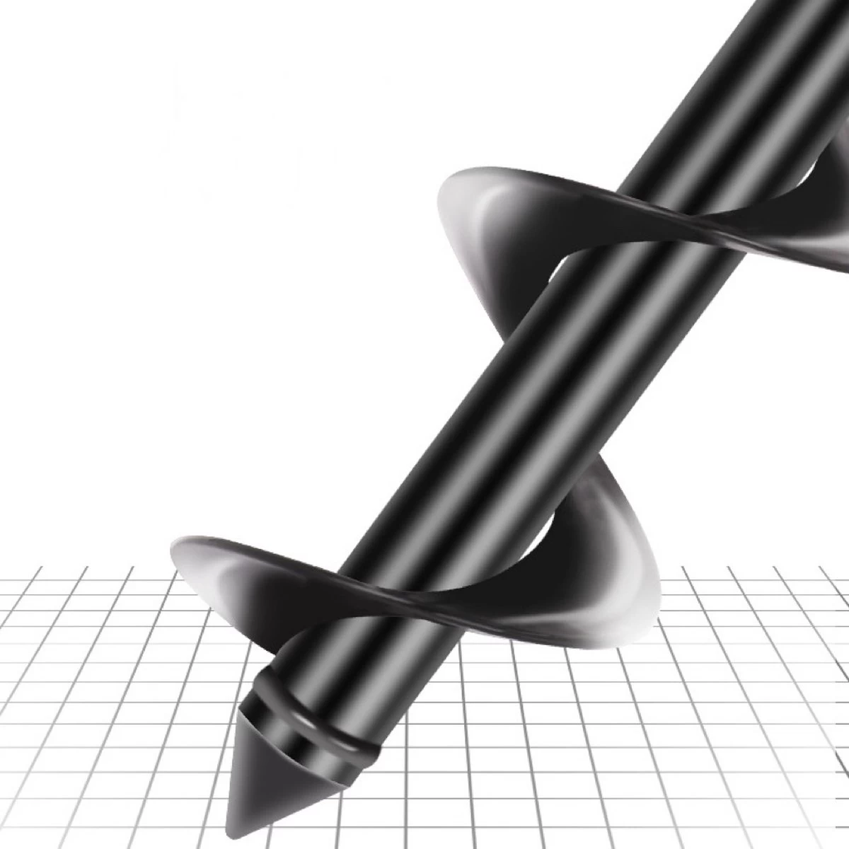 Merkloos Grondboor - Grondboor Voor Boormachine - Bollenplanter - Palenboor - Boor - Tuin - 60 Cm - 8 CM - Image 3