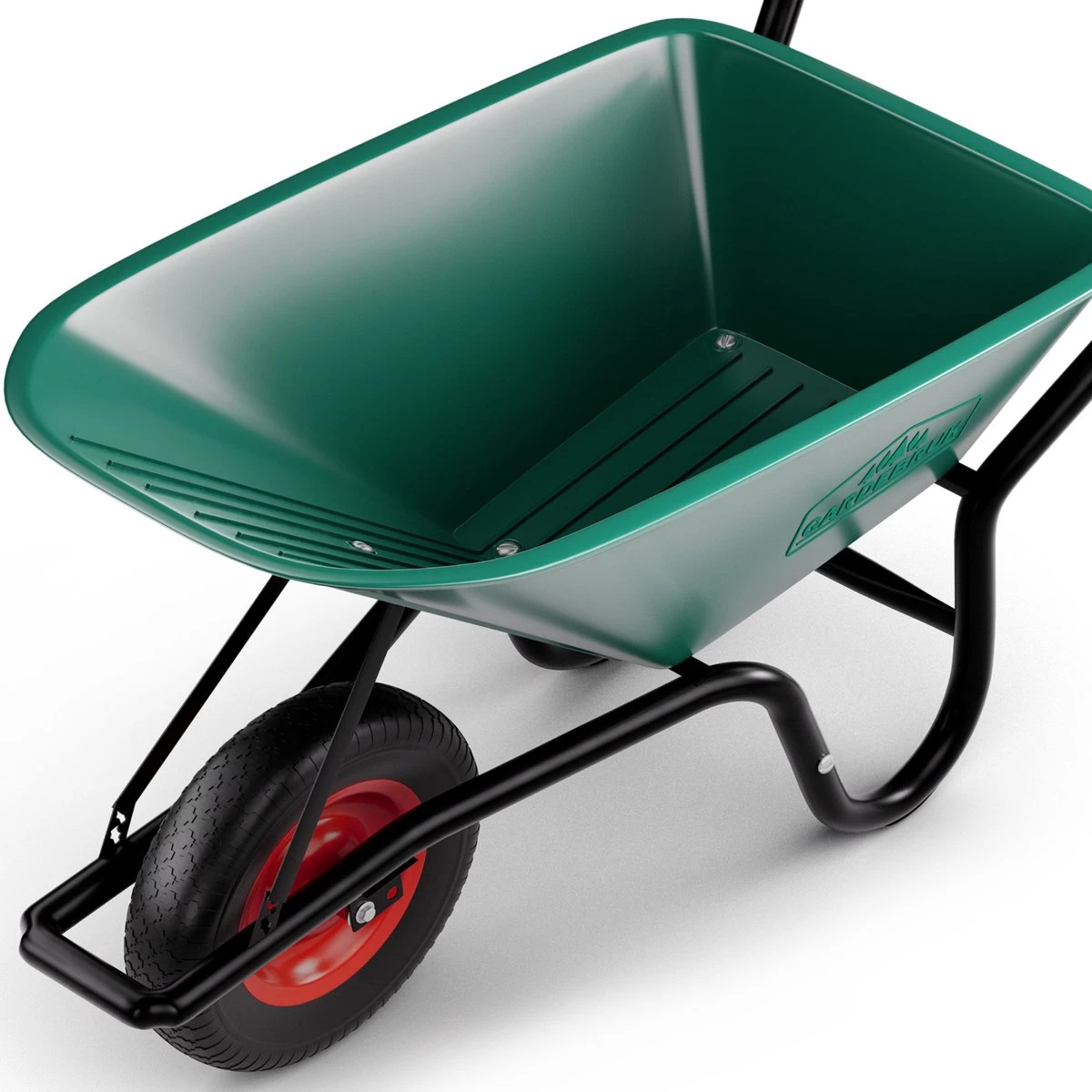 Gardebruk Kruiwagen 100 L - Kunststof Kuip – Tot 150KG Groen - Image 9