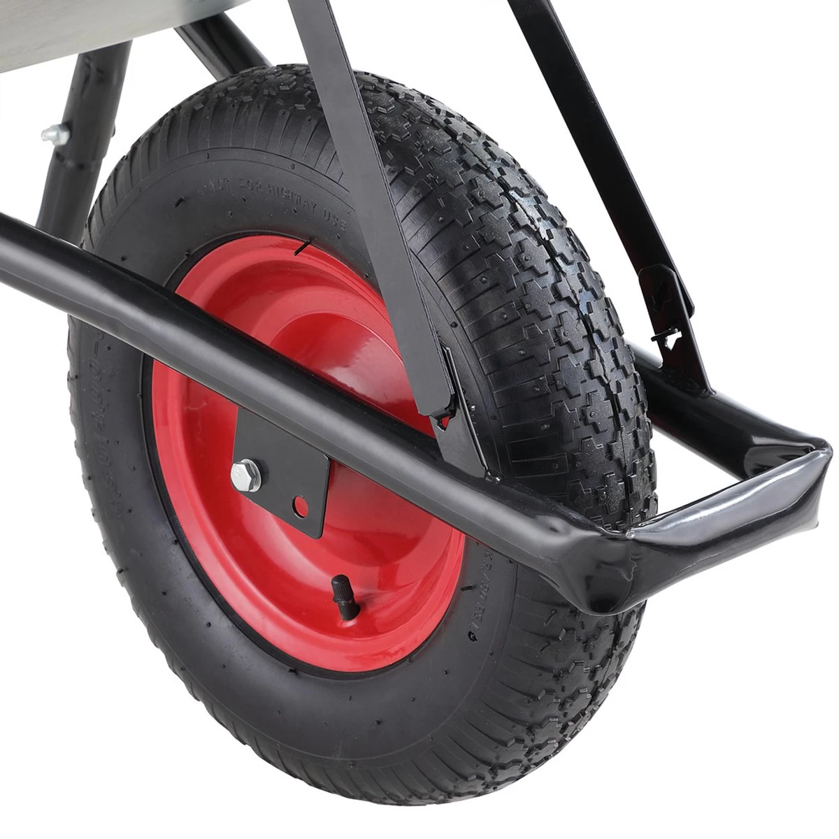 Gardebruk Kruiwagen 100L - Luchtband - 250kg Draagkracht Zilver - Image 11