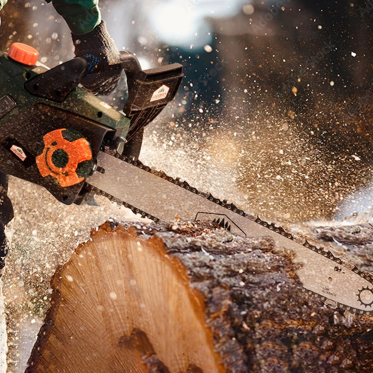 Merkloos Gardebruk Elektrische Kettingzaag 2800 Watt - 46cm Snijlengte - Image 4