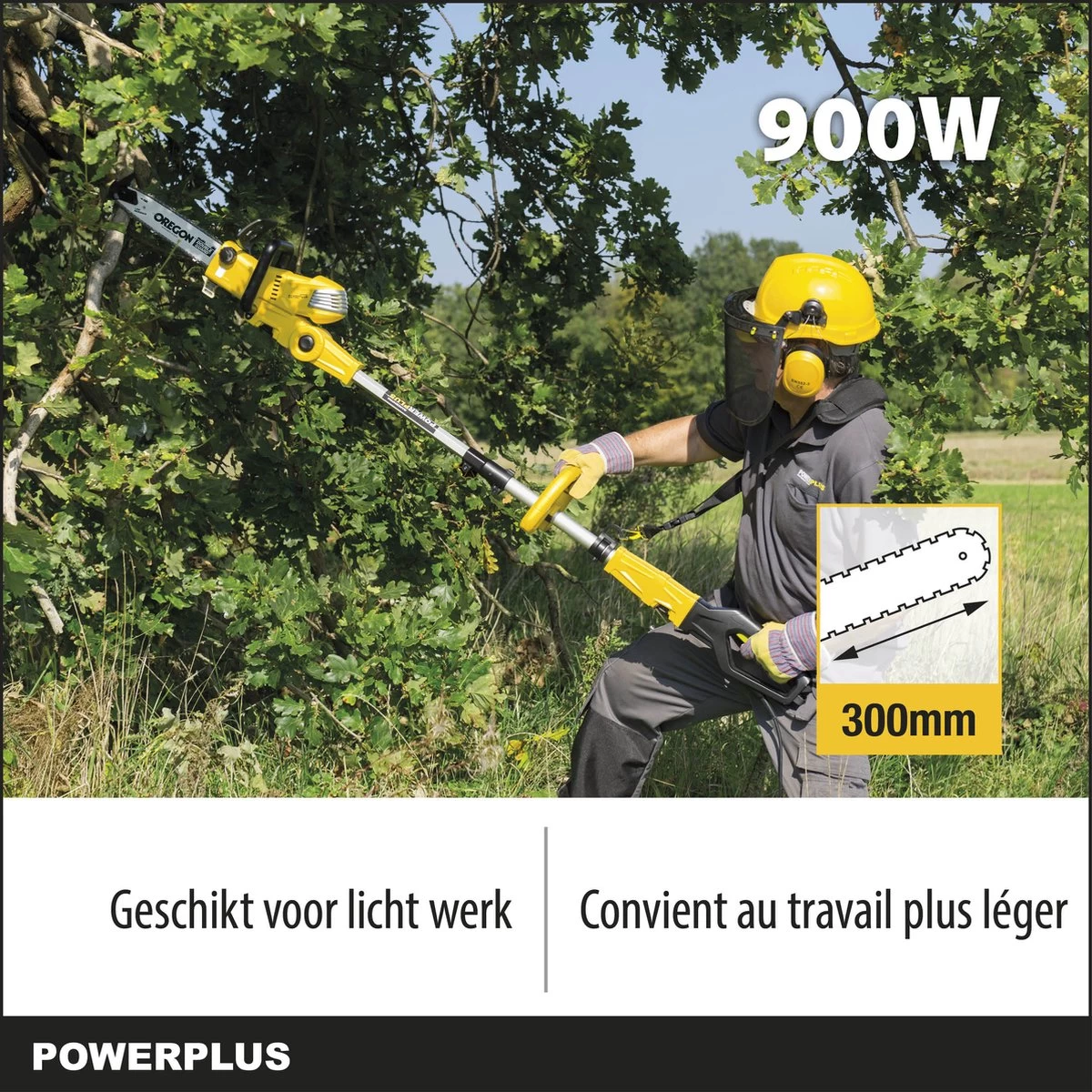 Powerplus POWXG1032 Elektrische Kettingzaag - 900W - Zwaardlengte 300mm - Automatische Kettingsmering - Incl. 1x Ketting En 1x Zwaard - Image 6