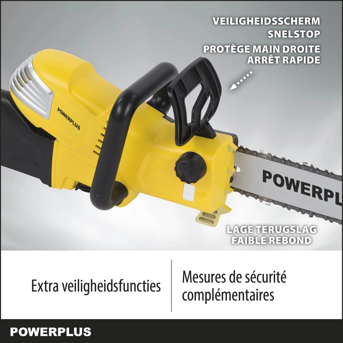 Powerplus POWXG1032 Elektrische Kettingzaag - 900W - Zwaardlengte 300mm - Automatische Kettingsmering - Incl. 1x Ketting En 1x Zwaard - Image 7