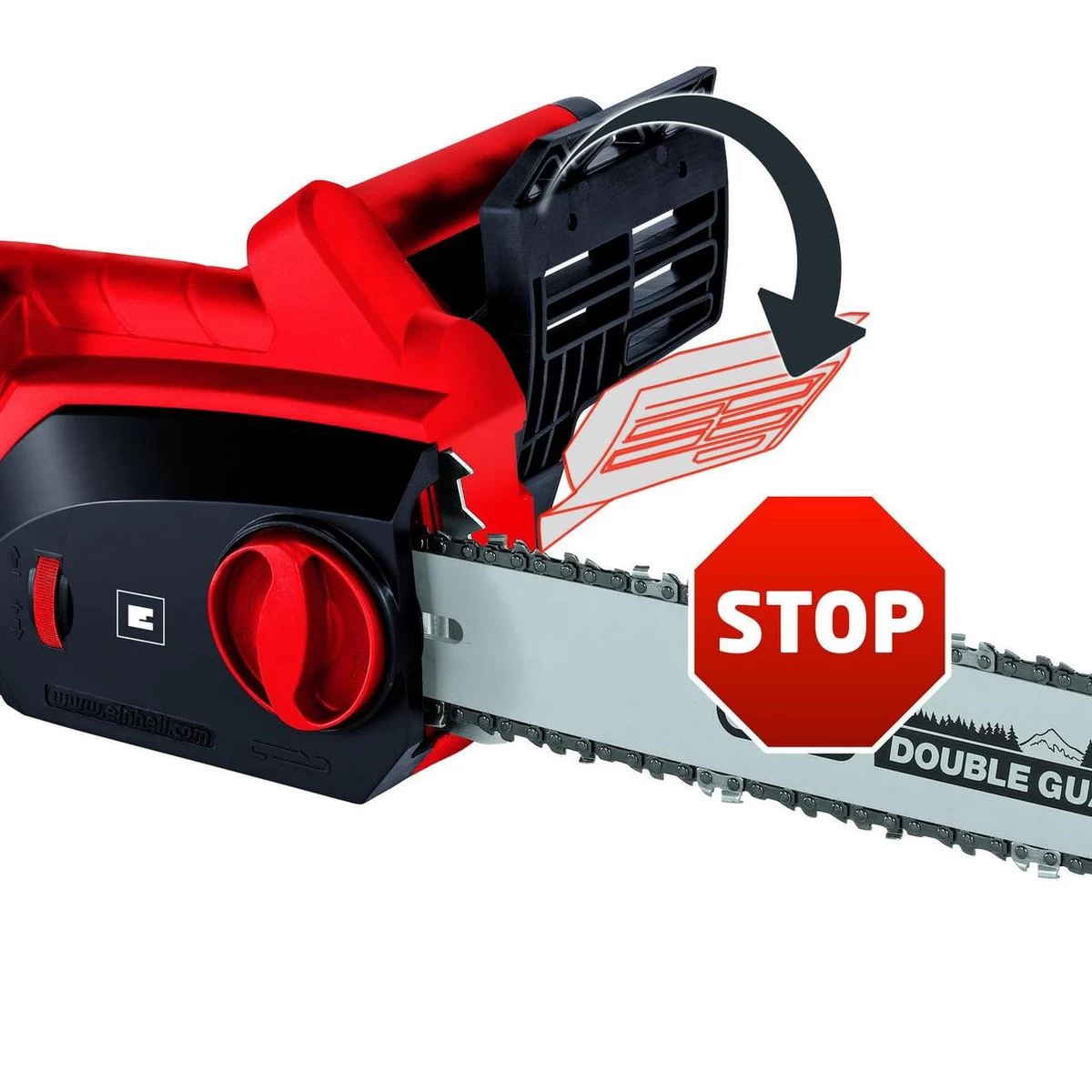 Einhell Elektrische Kettingzaag GH-EC 2040 (2000 Watt - 375 Mm Zaaglengte - Oregon-ketting En Kwaliteitszwaard - Terugslagbescherming En Kettingvangbout) - Image 9