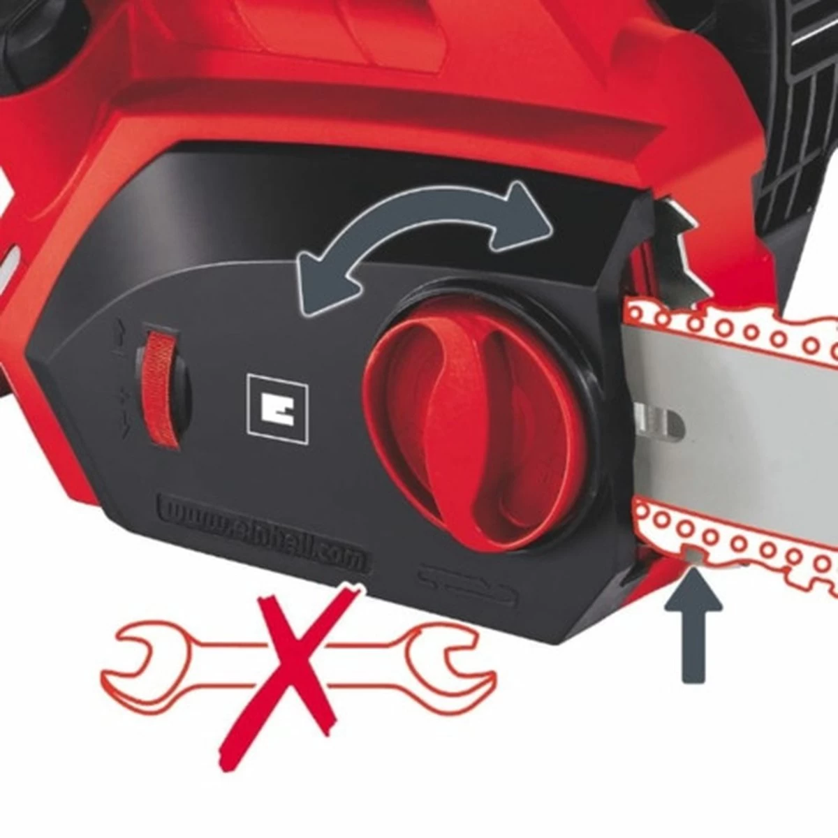 Einhell Elektrische Kettingzaag GH-EC 2040 (2000 Watt - 375 Mm Zaaglengte - Oregon-ketting En Kwaliteitszwaard - Terugslagbescherming En Kettingvangbout) - Image 14
