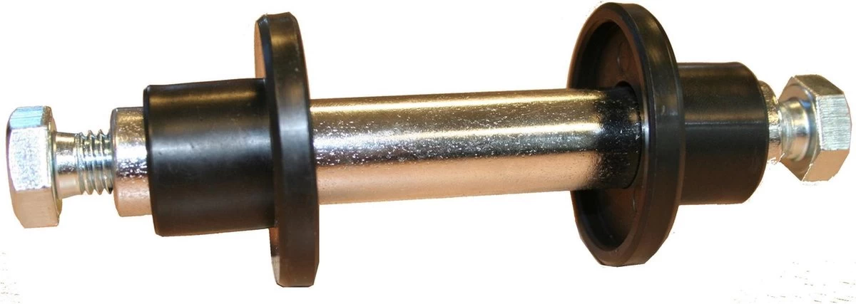 Benson As Voor Kruiwagenwiel 128 Mm X Ø 20 Mm - Inclusief Stofkappen