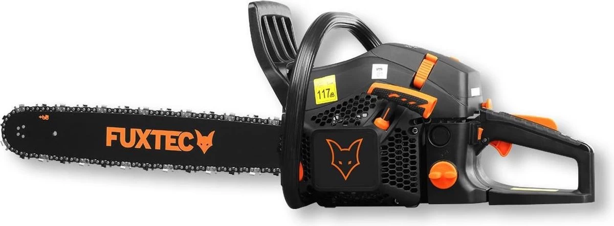 FUXTEC Kettingzaag Benzine - 61,5cc 2-takt - 51cm / 20 Inch Zwaardlengte - Incl. Zaagblad & Ketting - FX-KS262 - Black Edition - Image 6