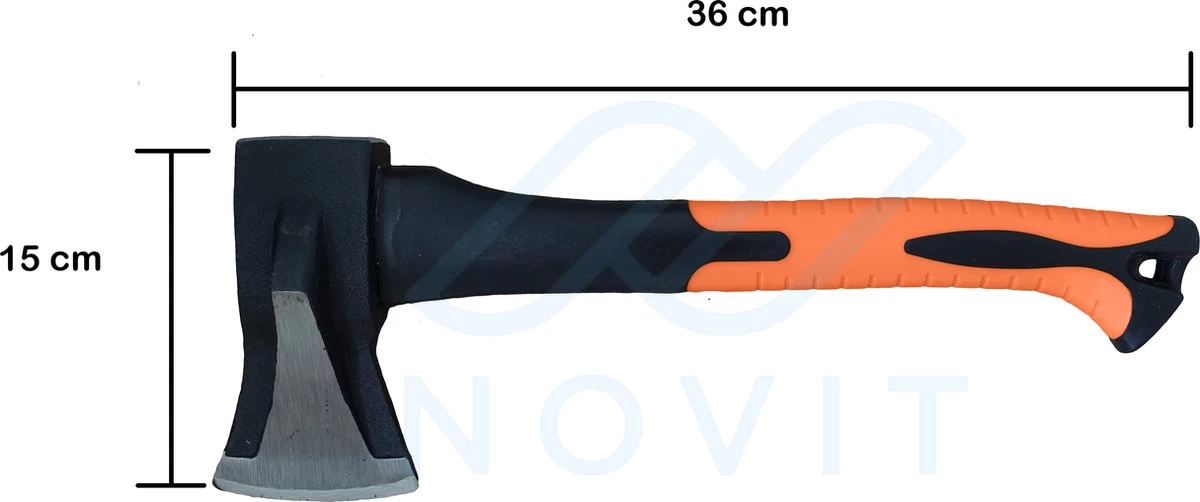 Novit Kloofbijl 1kg - Bijl Met Fiber Handvat - Handbijl - Hakbijl - Image 6