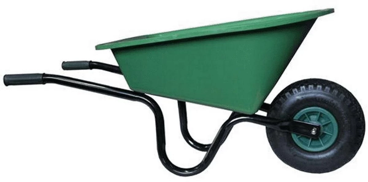 MM Eurotool Kinderkruiwagen Metaal Met Kunststof Bak - Groen - Afbeelding 2