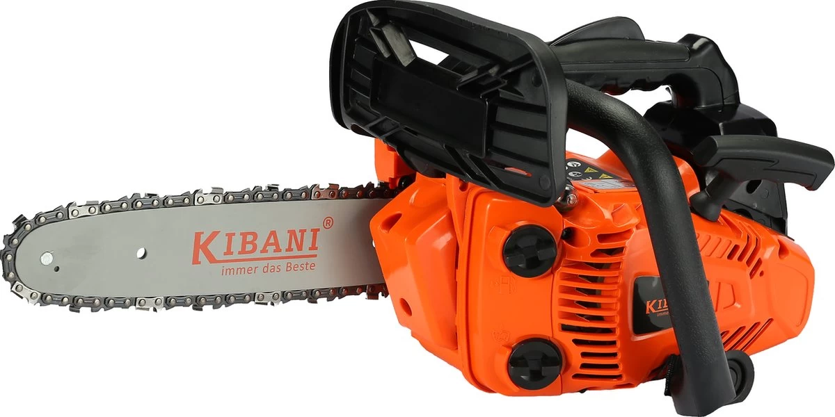 Kibani Kettingzaag Benzine - 25.4 Cc / 1 Pk 2-takt Motor - Zwaardlengte 25 Cm / 10 Inch – Easy-Startsysteem - Snoeizaag - Image 5