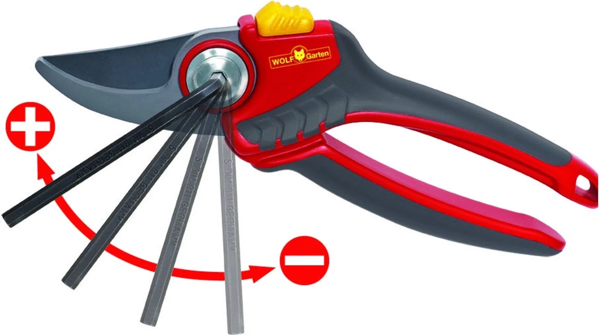 WOLF-Garten Snoeischaar "Premium Plus" RR 4000 - Max. Knipdiameter 22 Mm - Links- En Rechtshandige - Softinleg Handgreep - Snijhoek 30° - Voor Grote Handen - Vervangbare Messen - Image 3